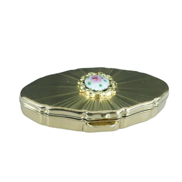 Vintage Stratton Pill Box Guilloche Enamel England - Picture 8 of 10